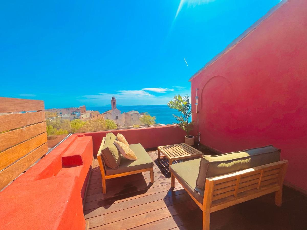 Pepites Bastiaises Piazza D'A Appartement Roof Top Vue Mer Μπαστιά Εξωτερικό φωτογραφία