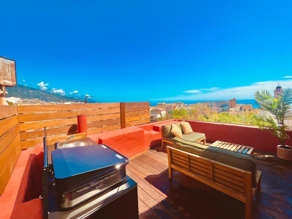 Pepites Bastiaises Piazza D'A Appartement Roof Top Vue Mer Μπαστιά Εξωτερικό φωτογραφία